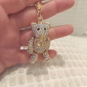 COPY - New Rhinestone Bear Keyring Purse Charm moving legs and arm Adorable and…